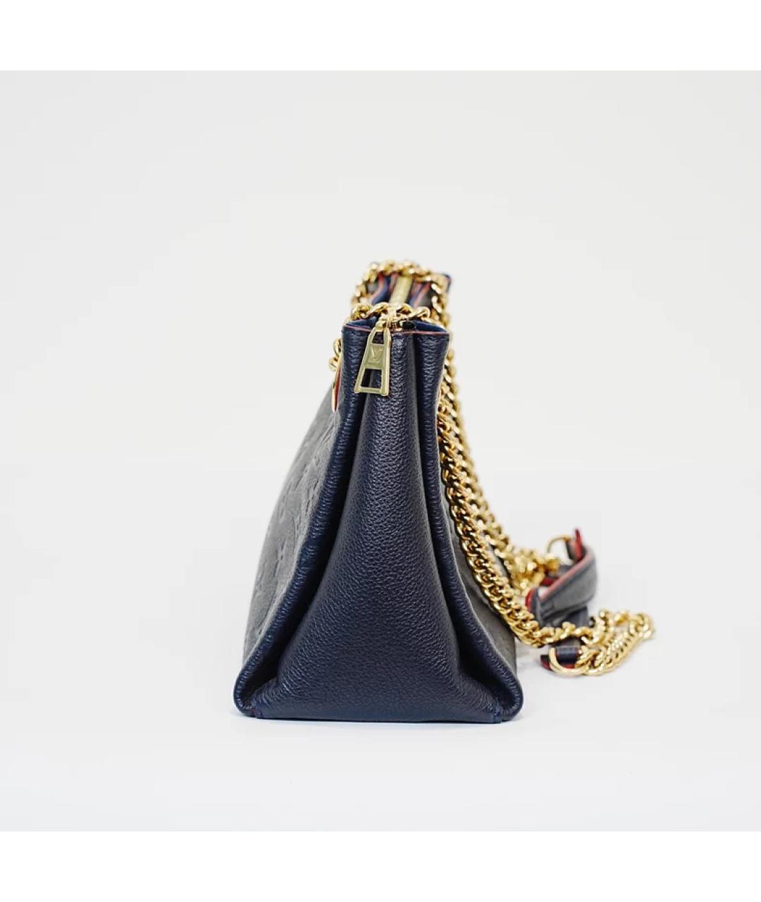 LOUIS VUITTON Черная кожаная сумка с короткими ручками, фото 4