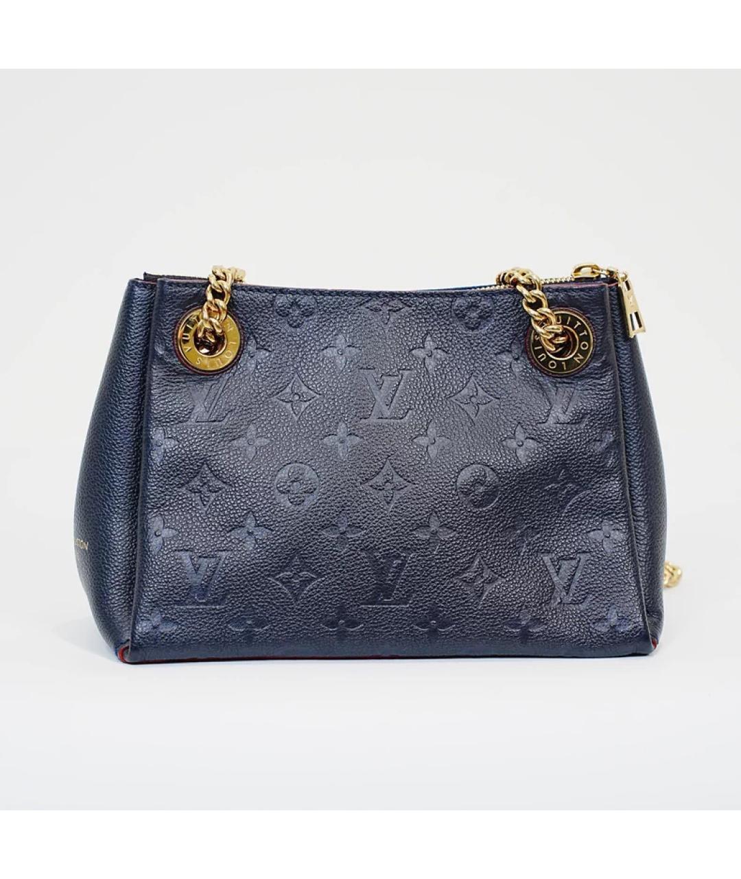 LOUIS VUITTON Черная кожаная сумка с короткими ручками, фото 10