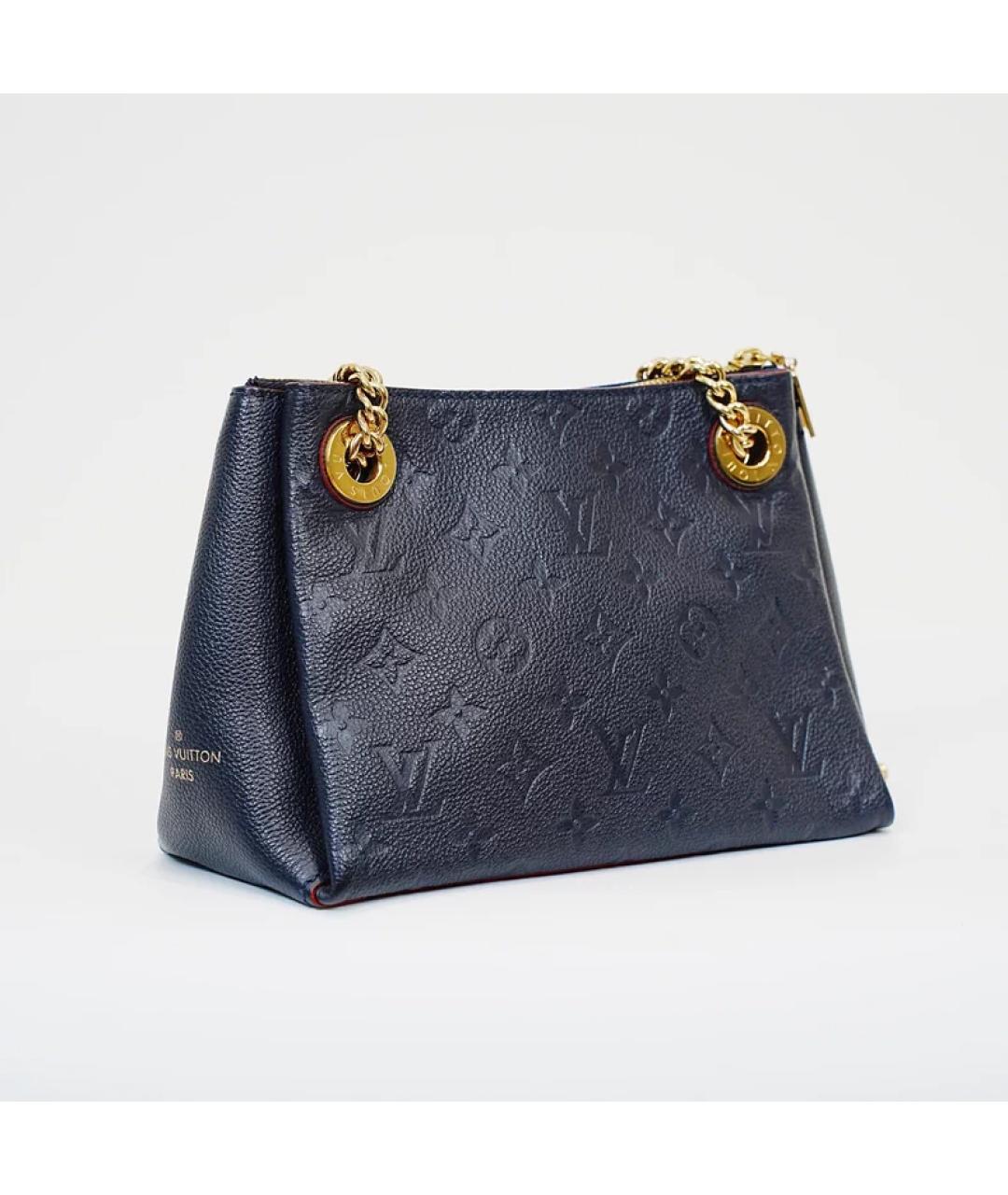 LOUIS VUITTON Черная кожаная сумка с короткими ручками, фото 2