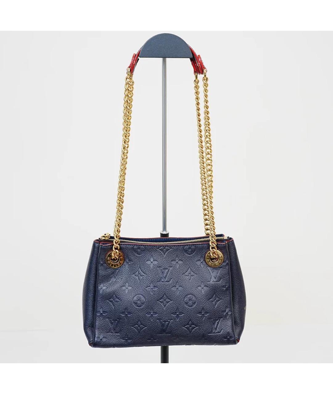 LOUIS VUITTON Черная кожаная сумка с короткими ручками, фото 8