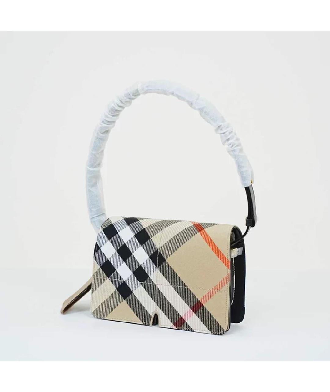 BURBERRY Мульти кожаная сумка с короткими ручками, фото 6