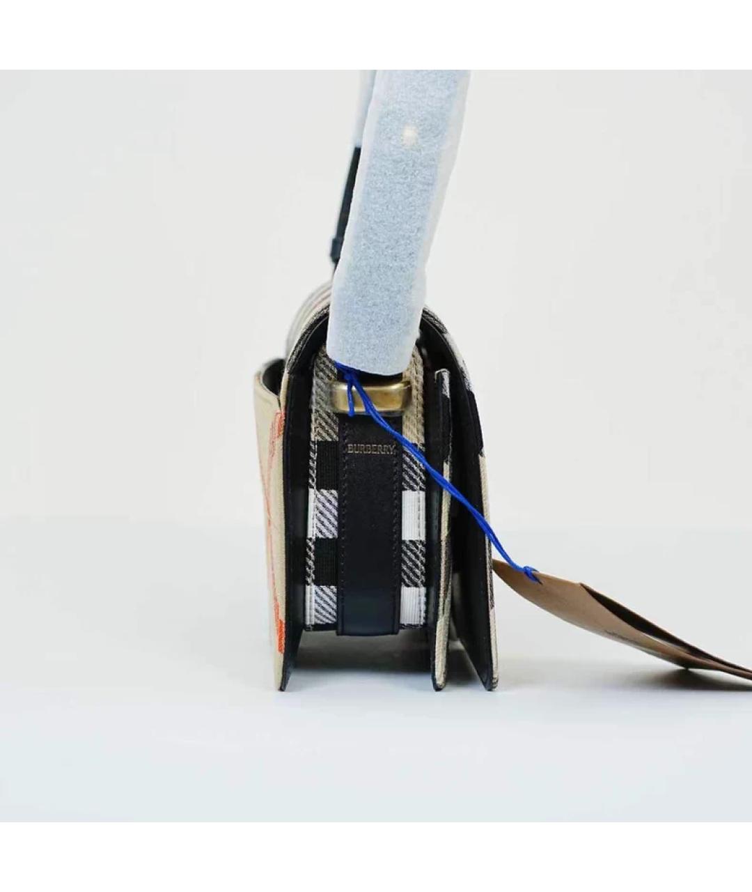 BURBERRY Мульти кожаная сумка с короткими ручками, фото 3