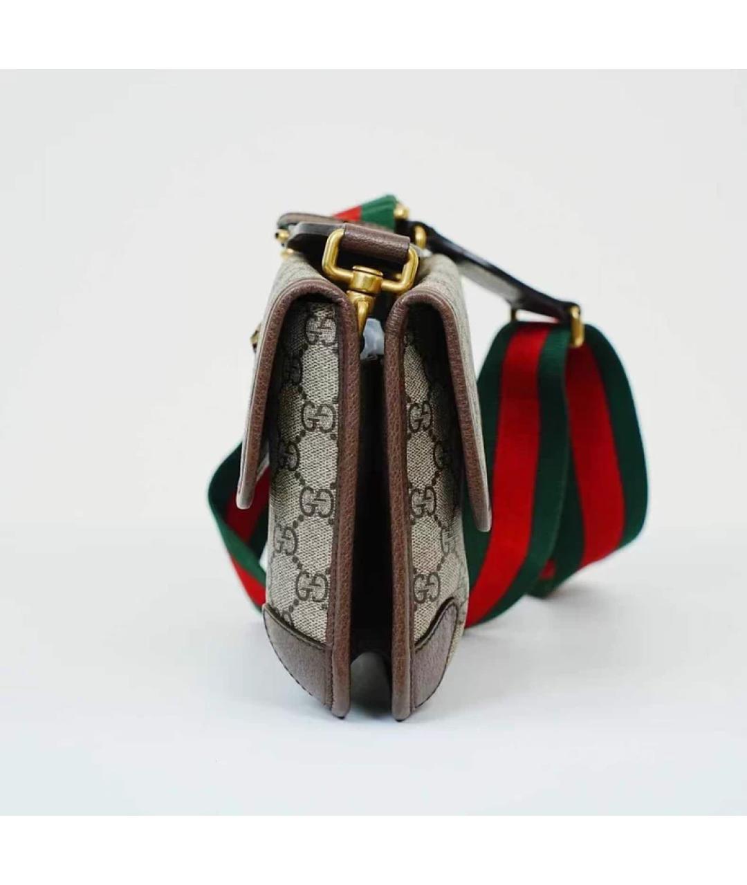 GUCCI Бежевая сумка с короткими ручками, фото 7