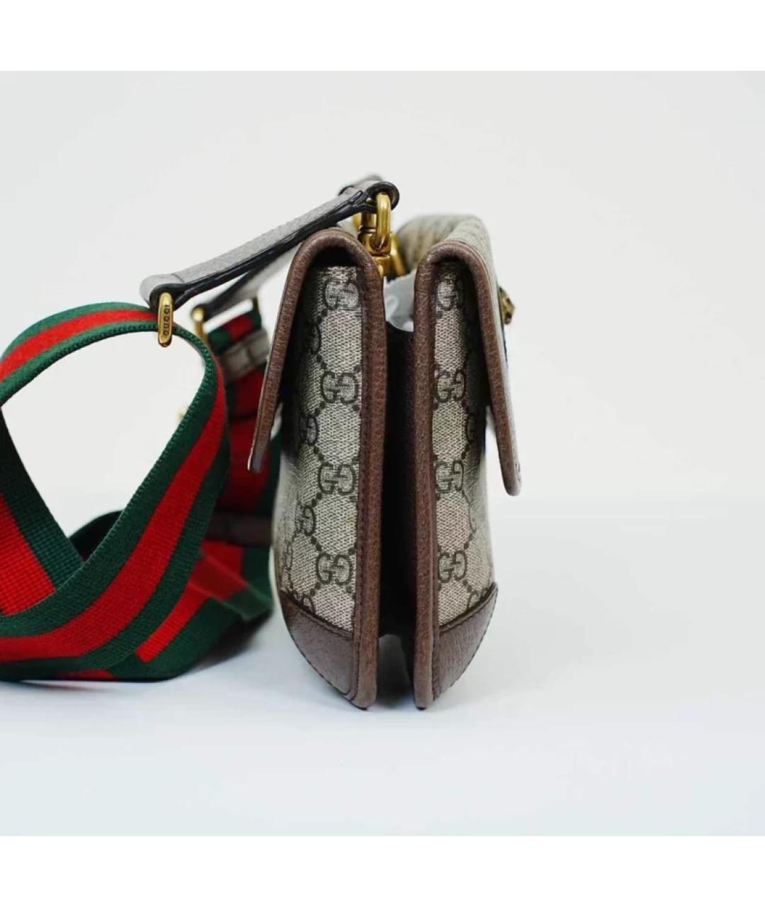 GUCCI Бежевая сумка с короткими ручками, фото 4