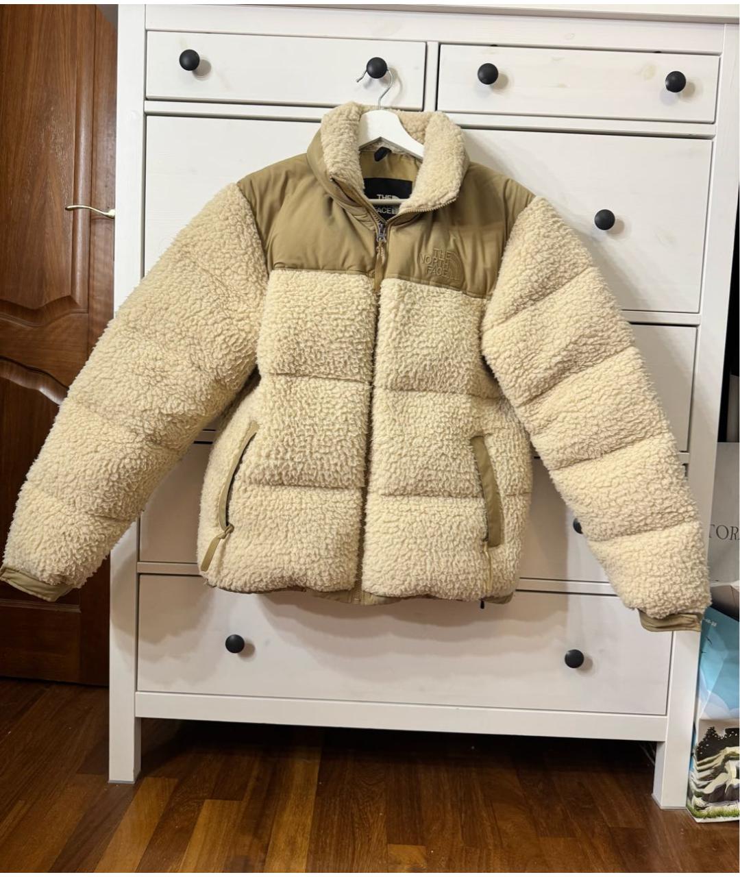 THE NORTH FACE Бежевый пуховик, фото 7