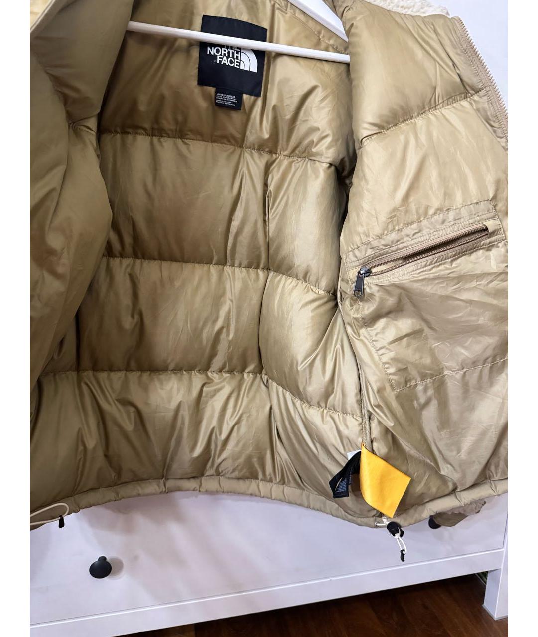 THE NORTH FACE Бежевый пуховик, фото 4