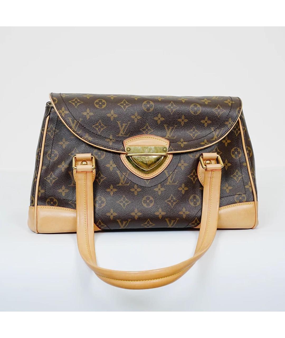 LOUIS VUITTON Коричневая сумка с короткими ручками, фото 10