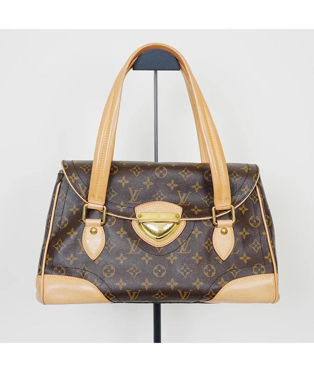 LOUIS VUITTON Коричневая сумка с короткими ручками, фото 6