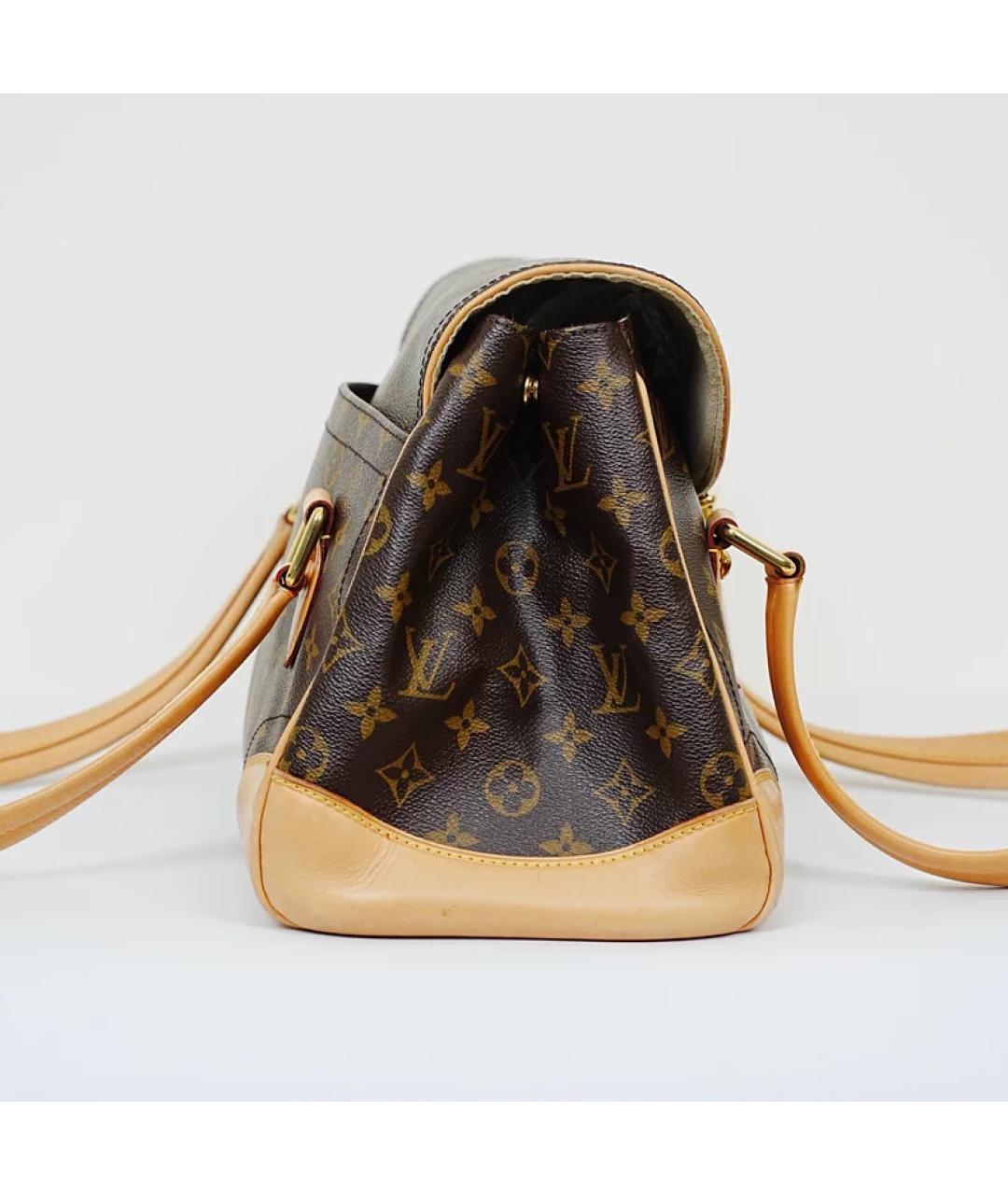 LOUIS VUITTON Коричневая сумка с короткими ручками, фото 5