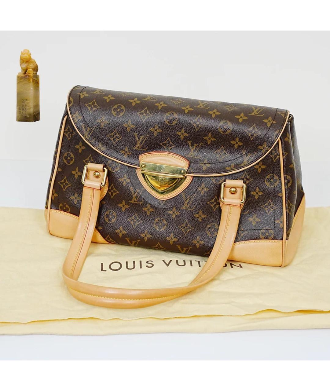 LOUIS VUITTON Коричневая сумка с короткими ручками, фото 9