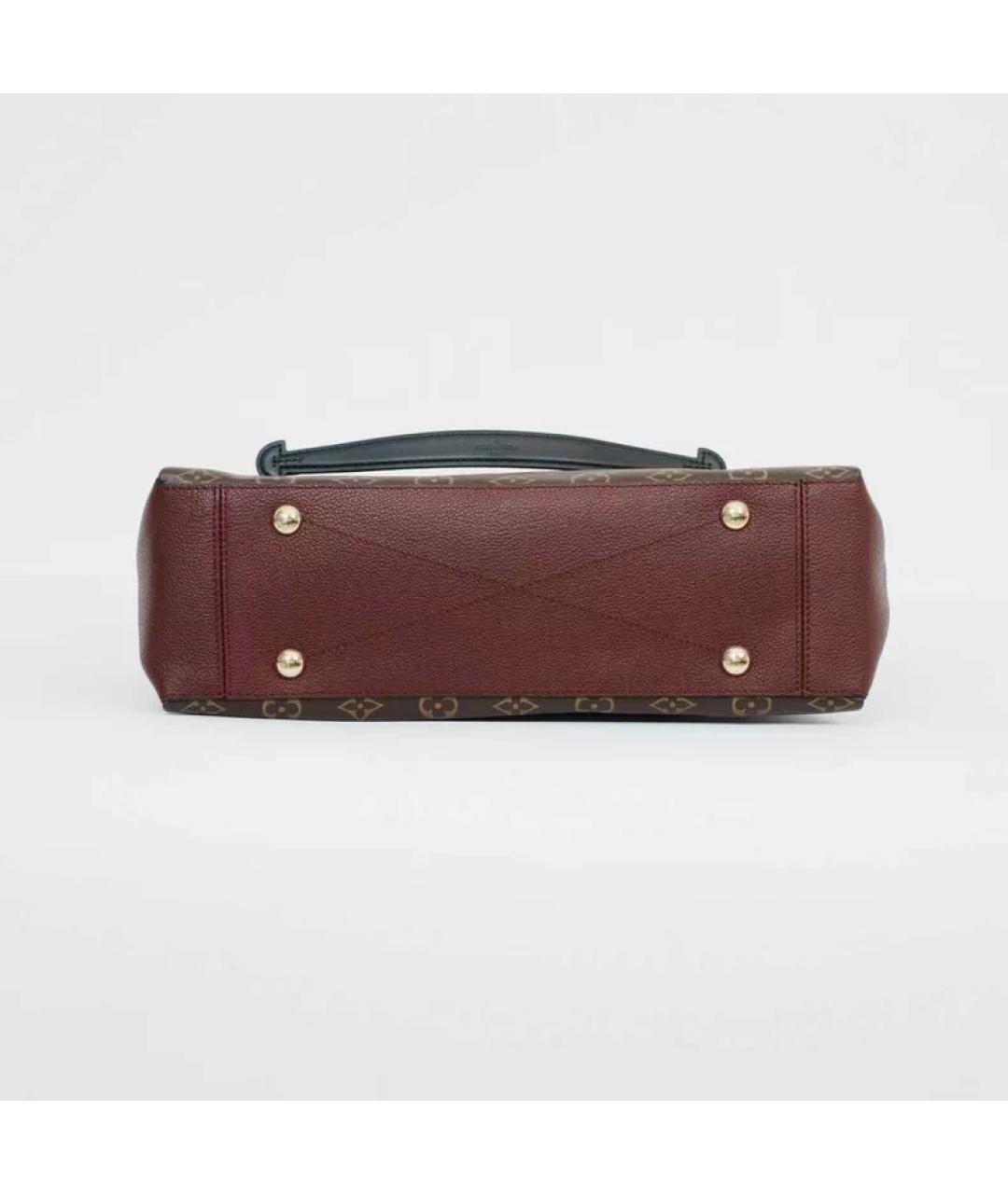 LOUIS VUITTON Коричневая кожаная сумка с короткими ручками, фото 3