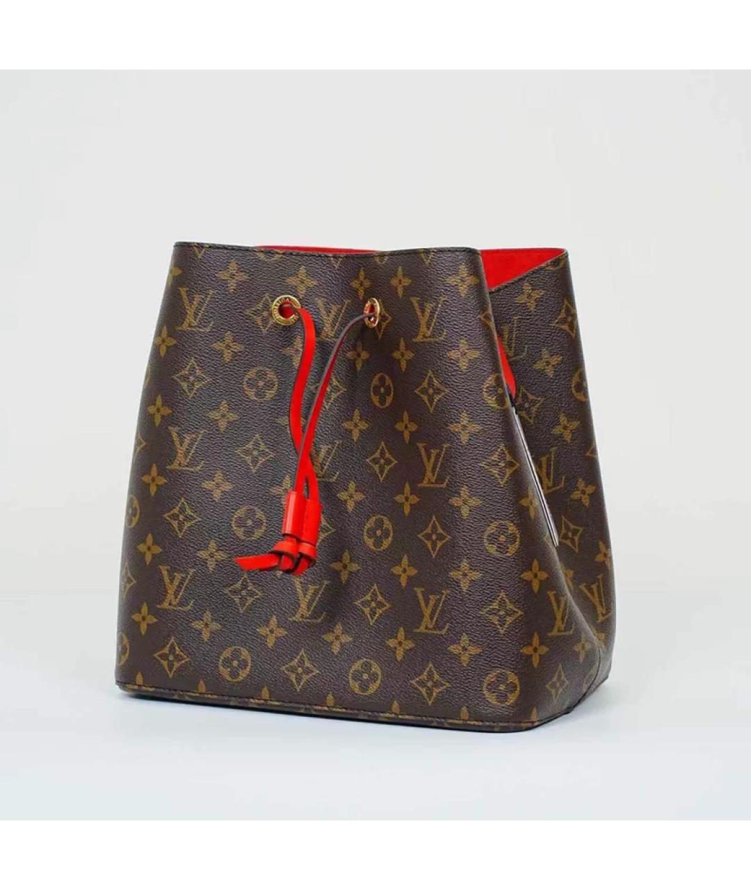 LOUIS VUITTON Коричневая сумка с короткими ручками, фото 2