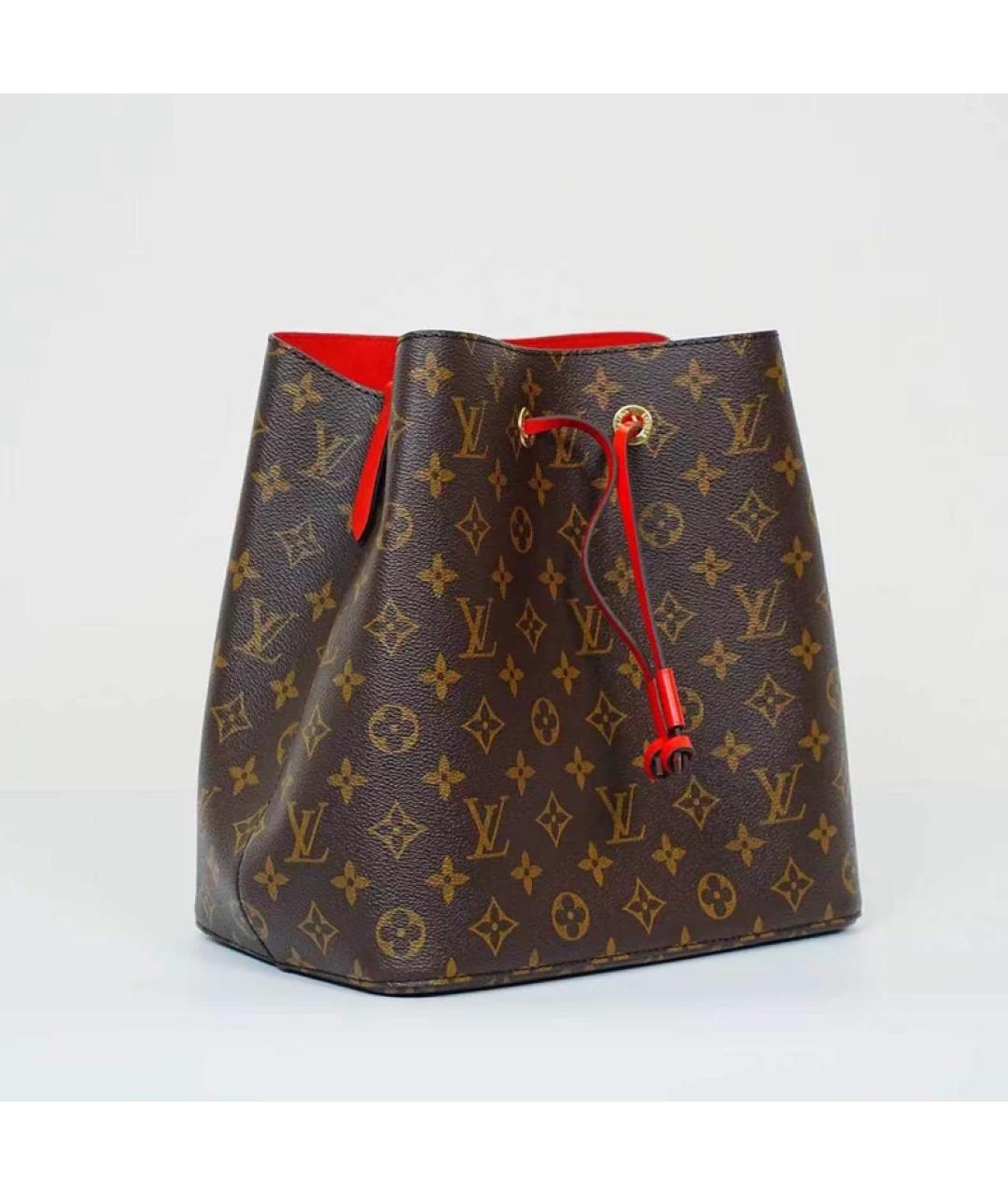 LOUIS VUITTON Коричневая сумка с короткими ручками, фото 6