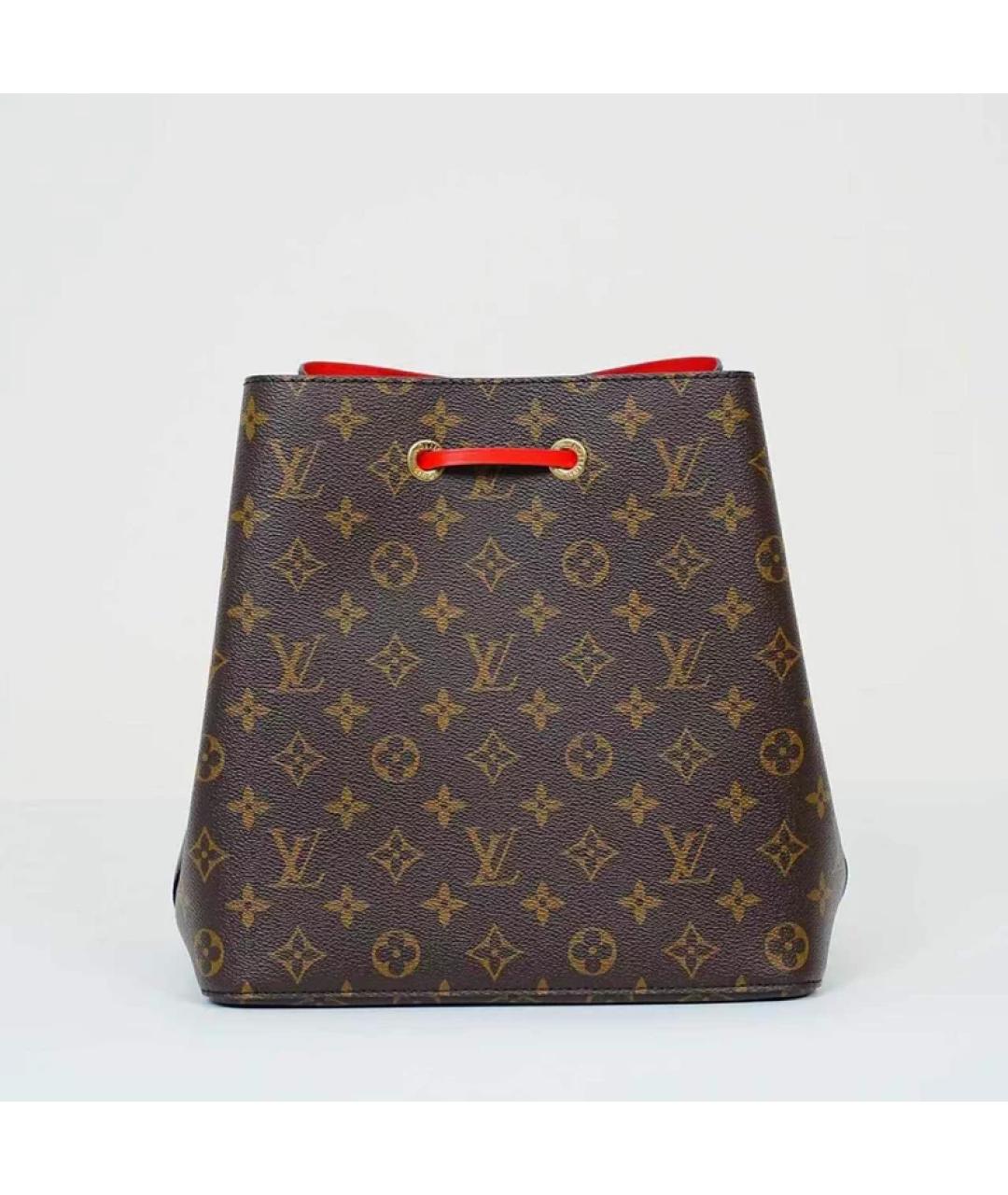 LOUIS VUITTON Коричневая сумка с короткими ручками, фото 4
