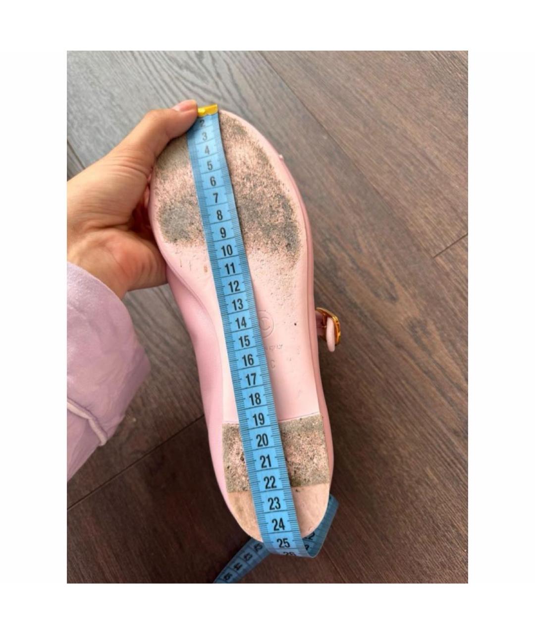 CHANEL Розовые кожаные балетки, фото 7