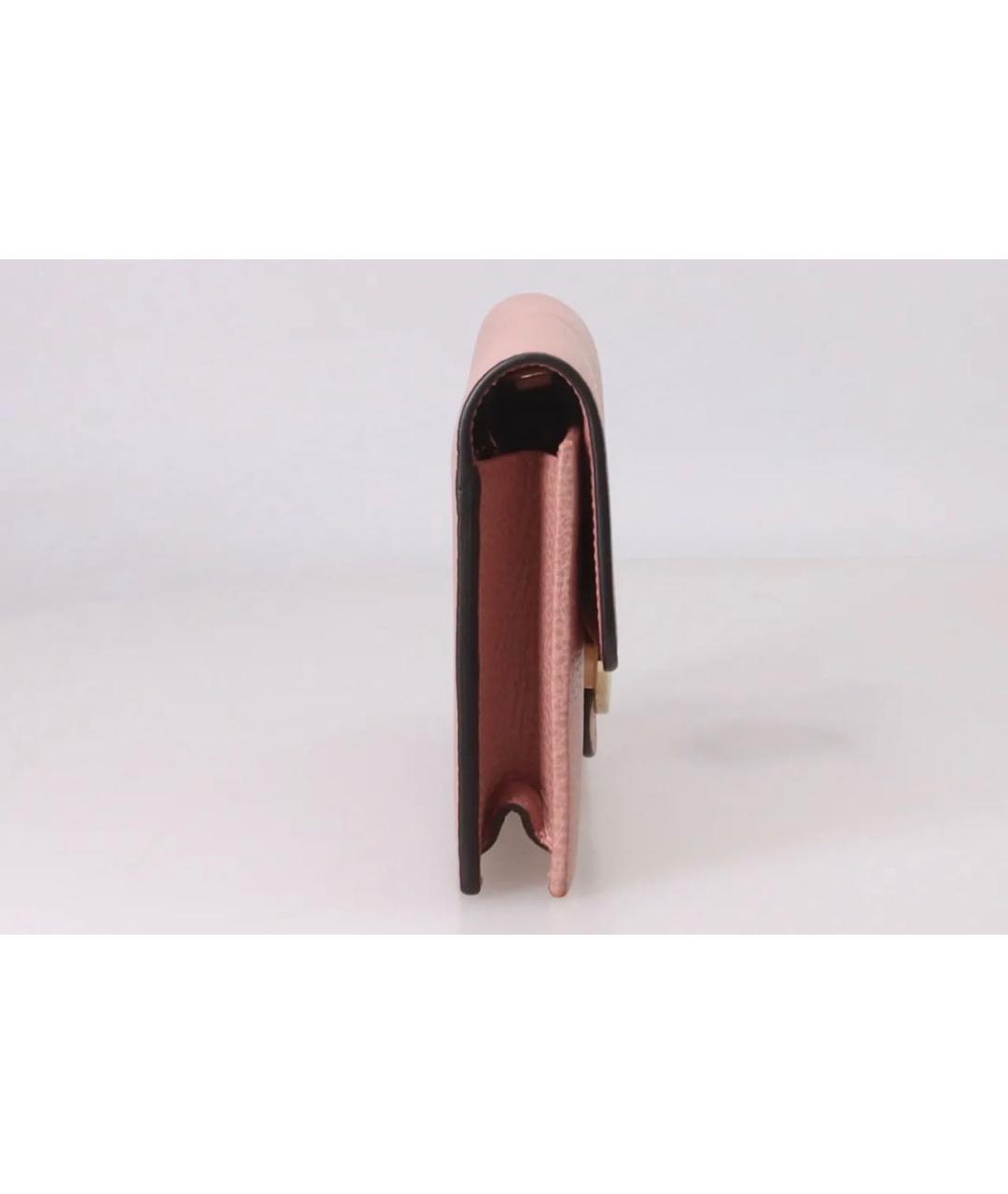 GUCCI Розовая кожаная сумка через плечо, фото 4