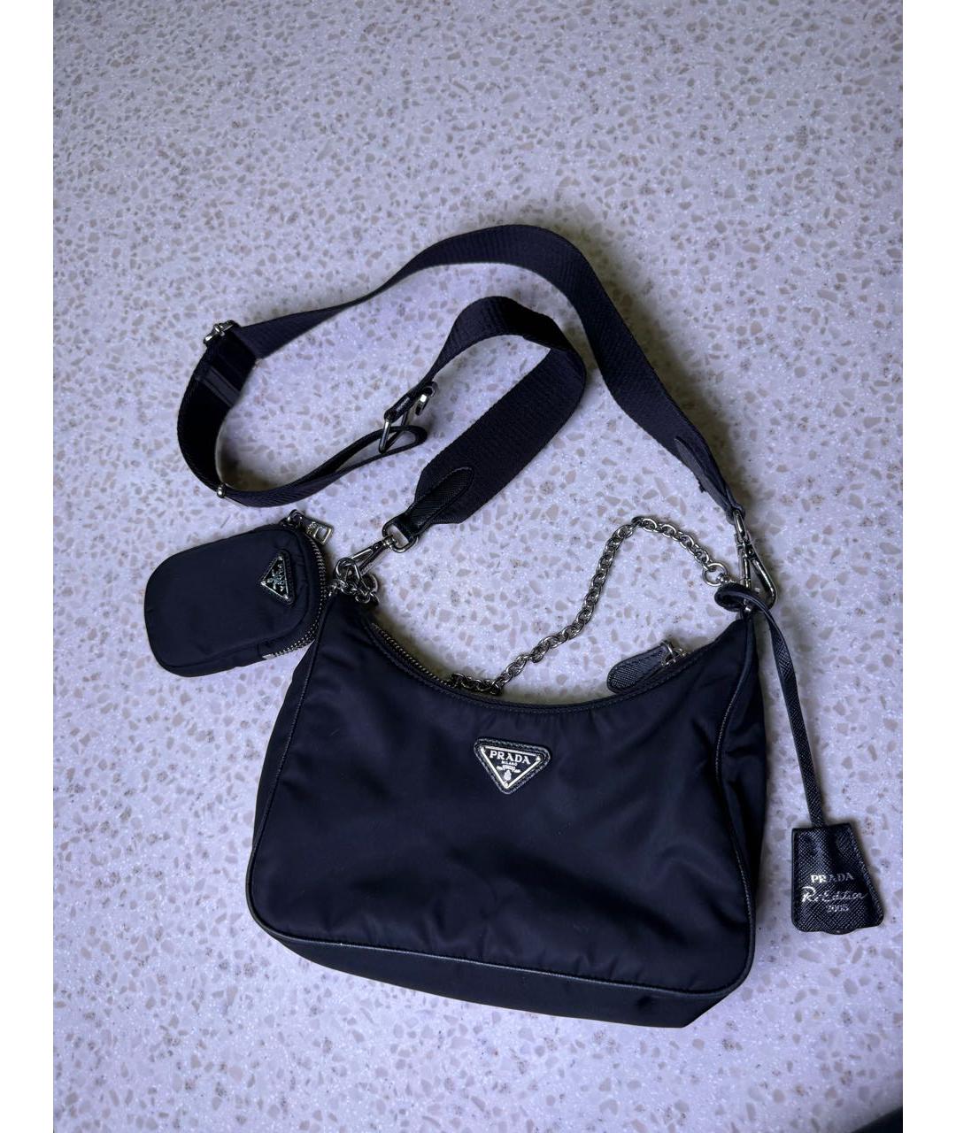 PRADA Черная сумка через плечо, фото 6