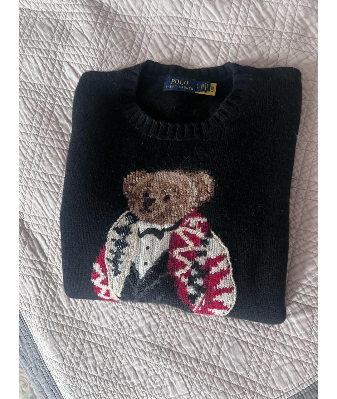 POLO RALPH LAUREN Темно-синий кашемировый джемпер / свитер, фото 2