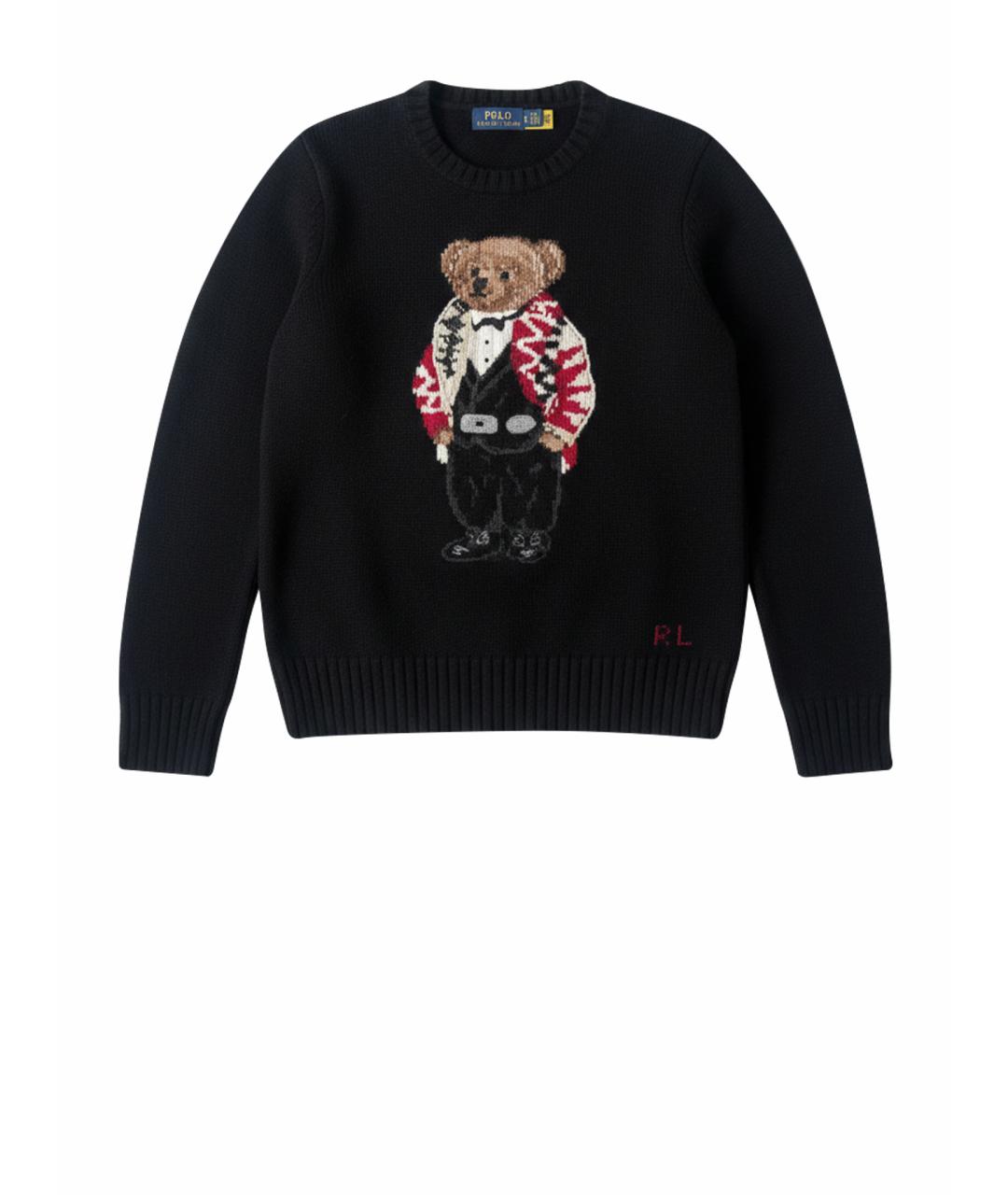 POLO RALPH LAUREN Темно-синий кашемировый джемпер / свитер, фото 1