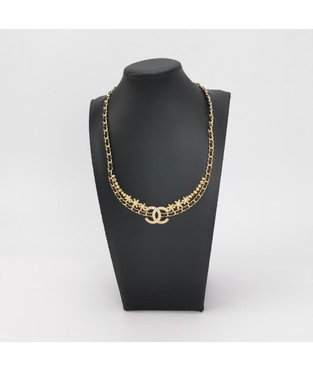CHANEL Черное металлическое колье, фото 7