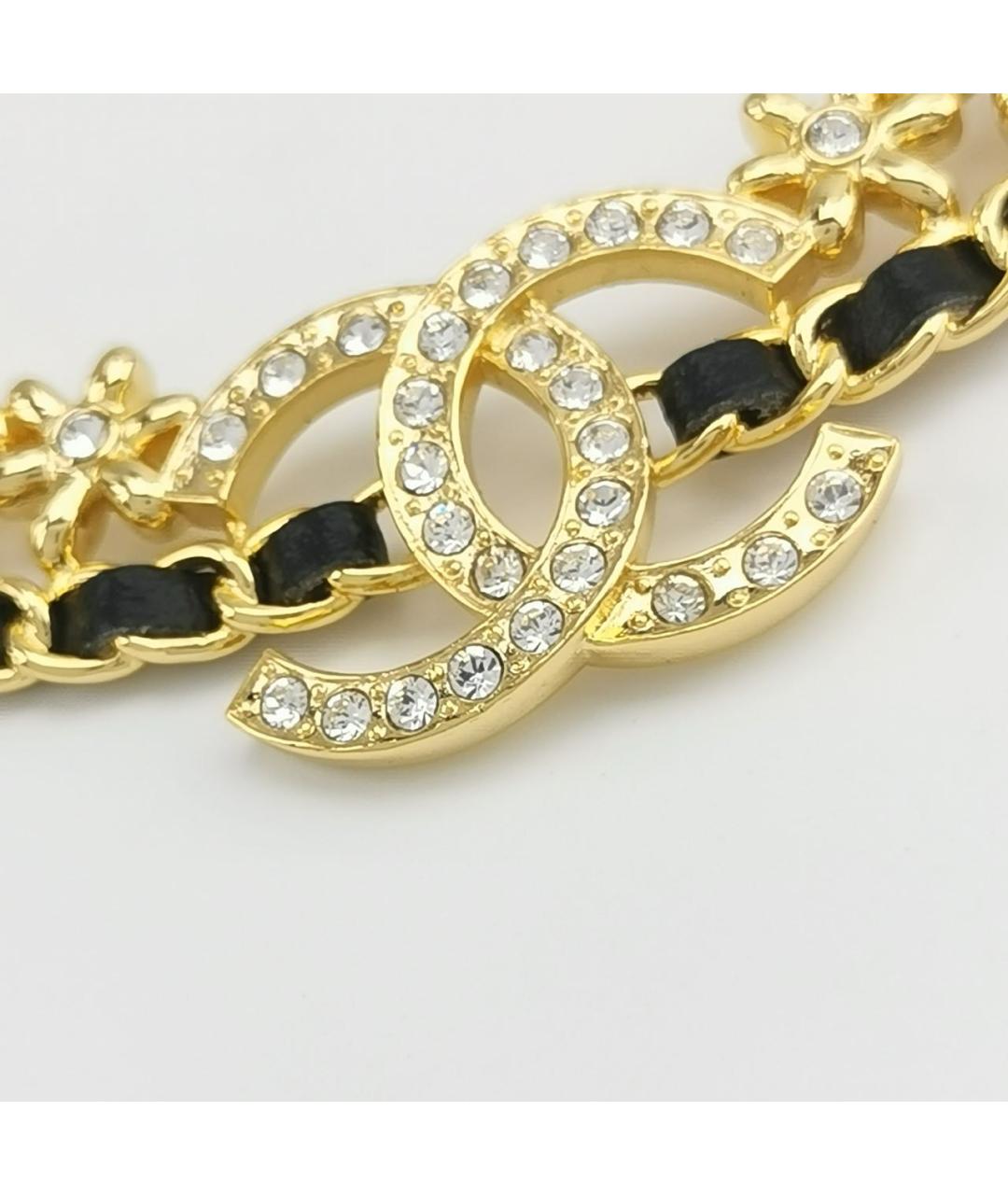 CHANEL Черное металлическое колье, фото 5