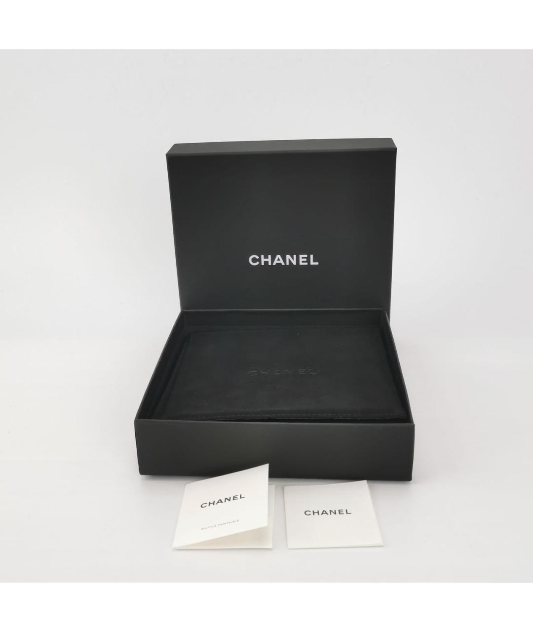 CHANEL Черное металлическое колье, фото 4