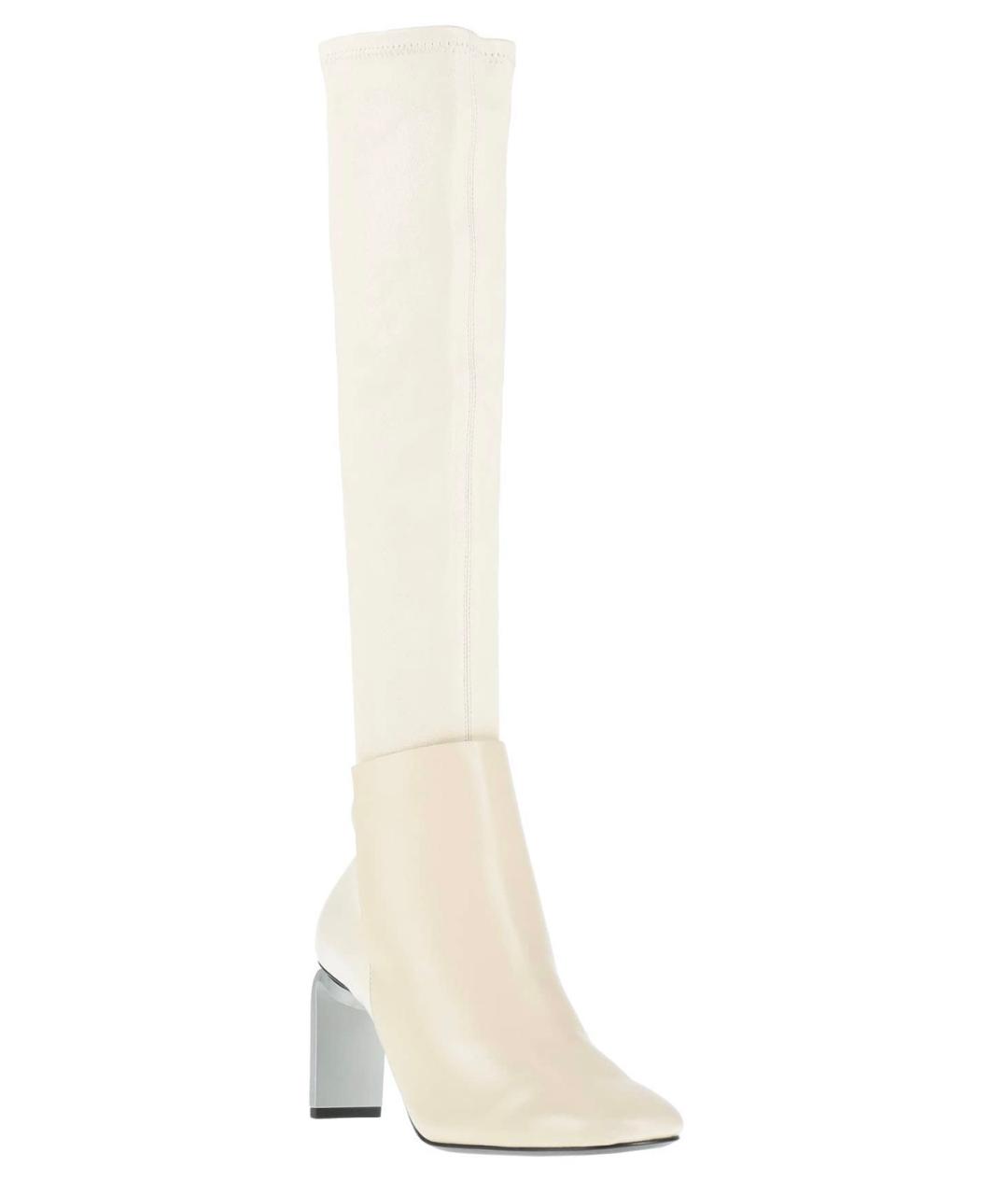 JIL SANDER Бежевые кожаные сапоги, фото 2