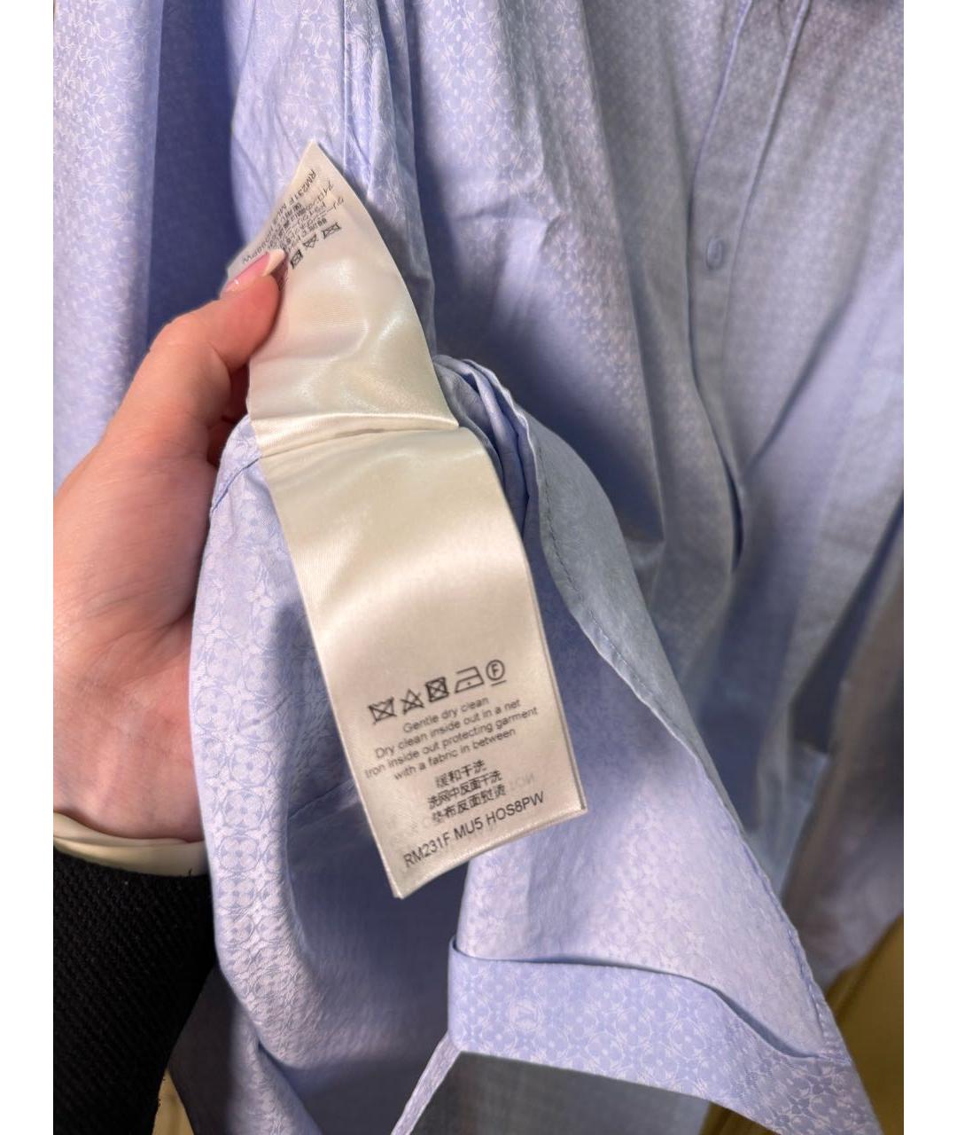 LOUIS VUITTON Голубая классическая рубашка, фото 4