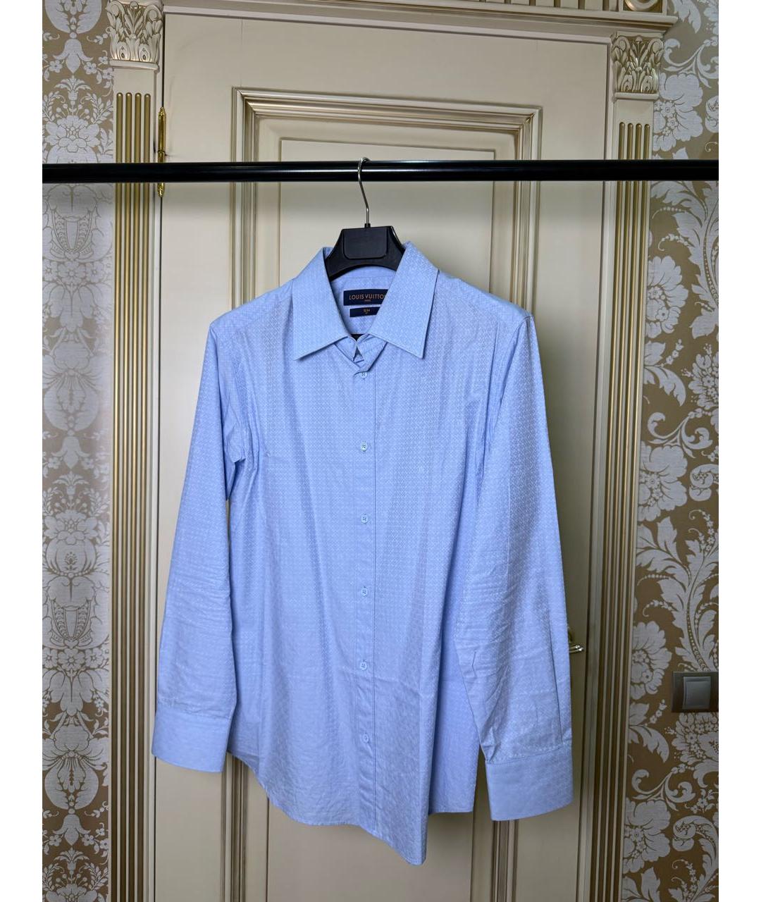 LOUIS VUITTON Голубая классическая рубашка, фото 5