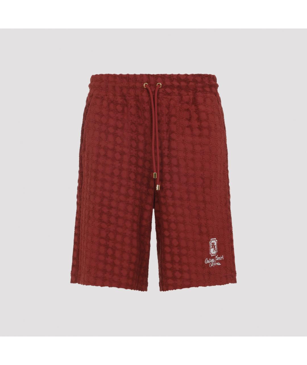 AMIRI Красные хлопковые шорты, фото 2