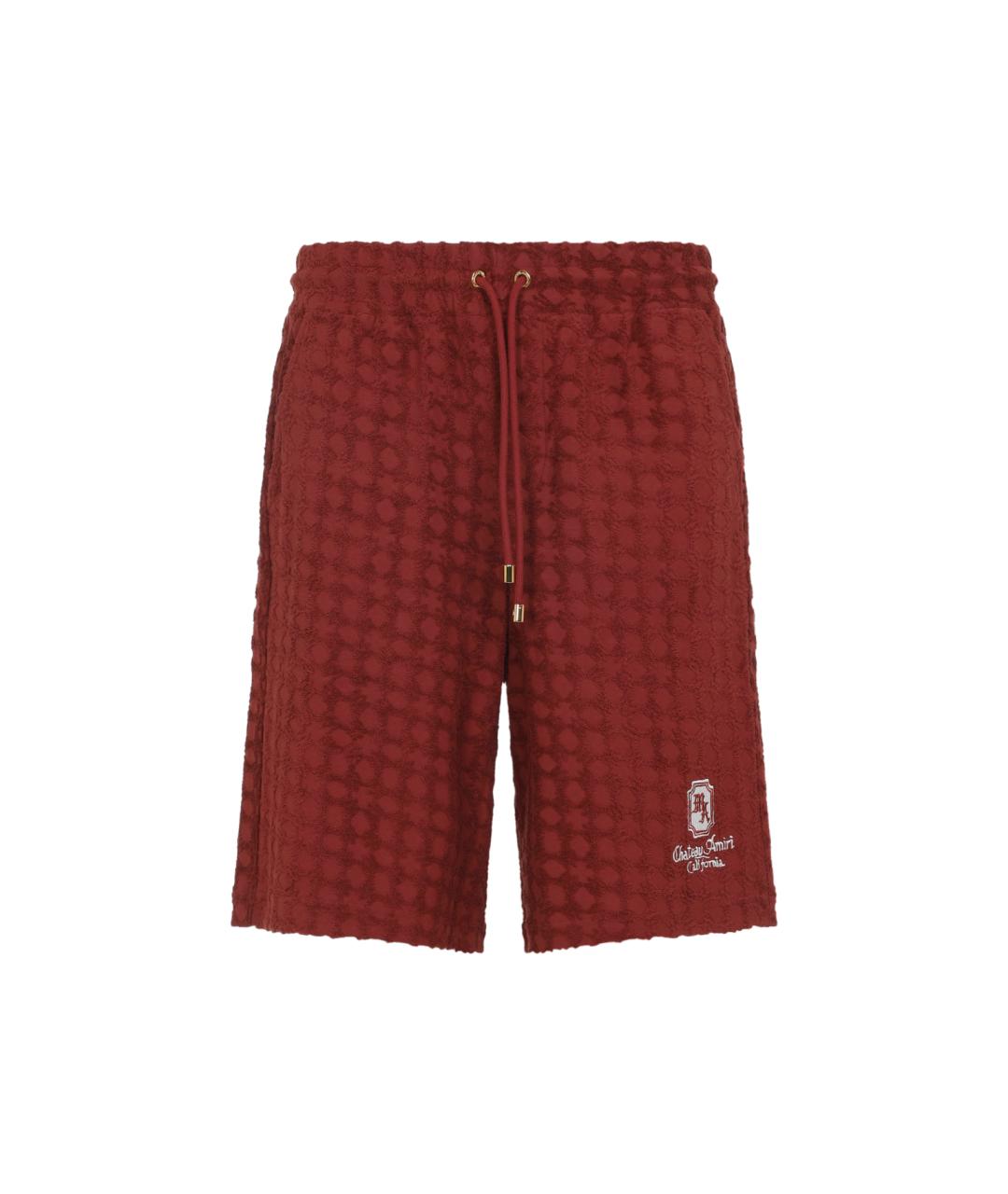 AMIRI Красные хлопковые шорты, фото 1