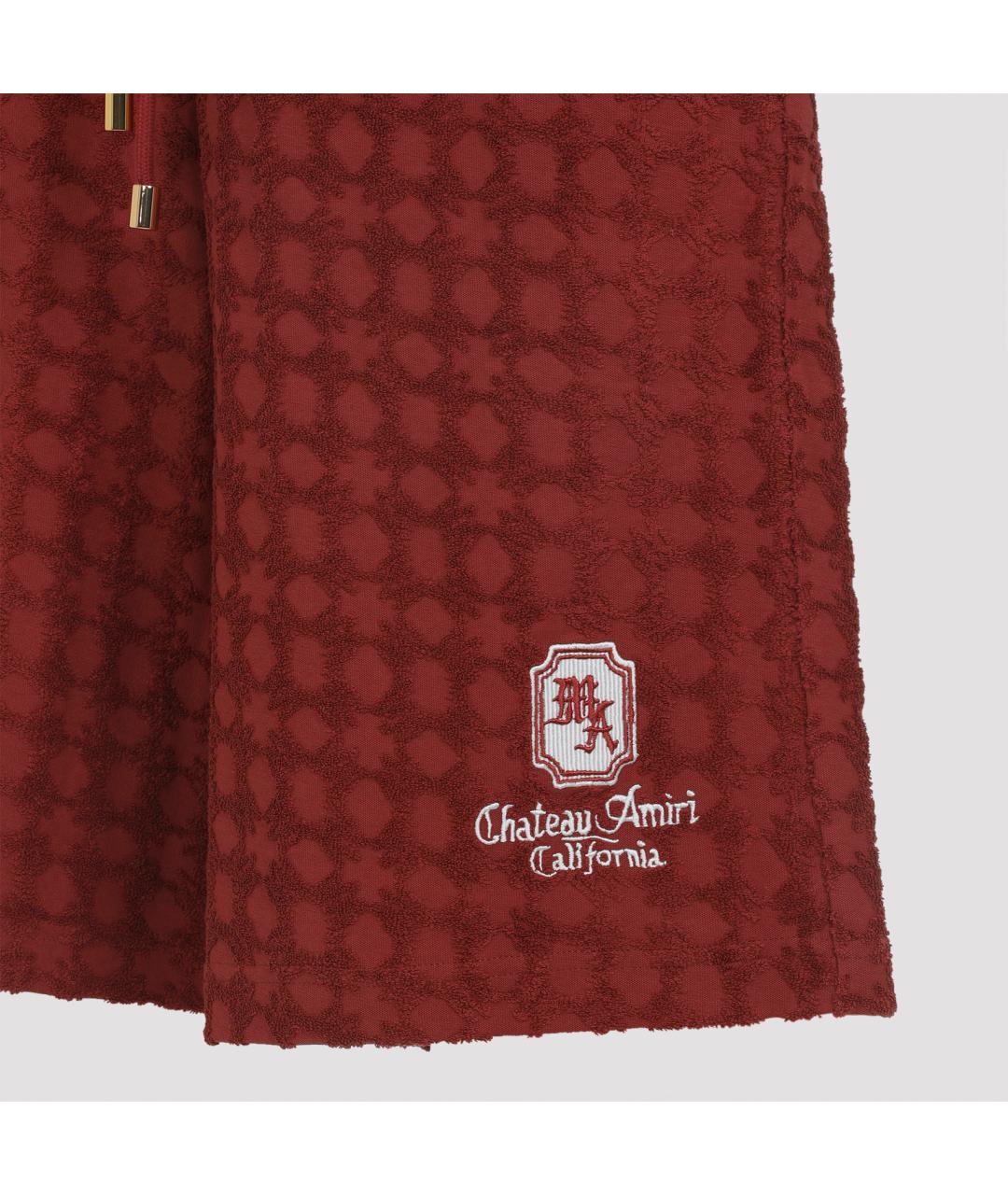 AMIRI Красные хлопковые шорты, фото 4