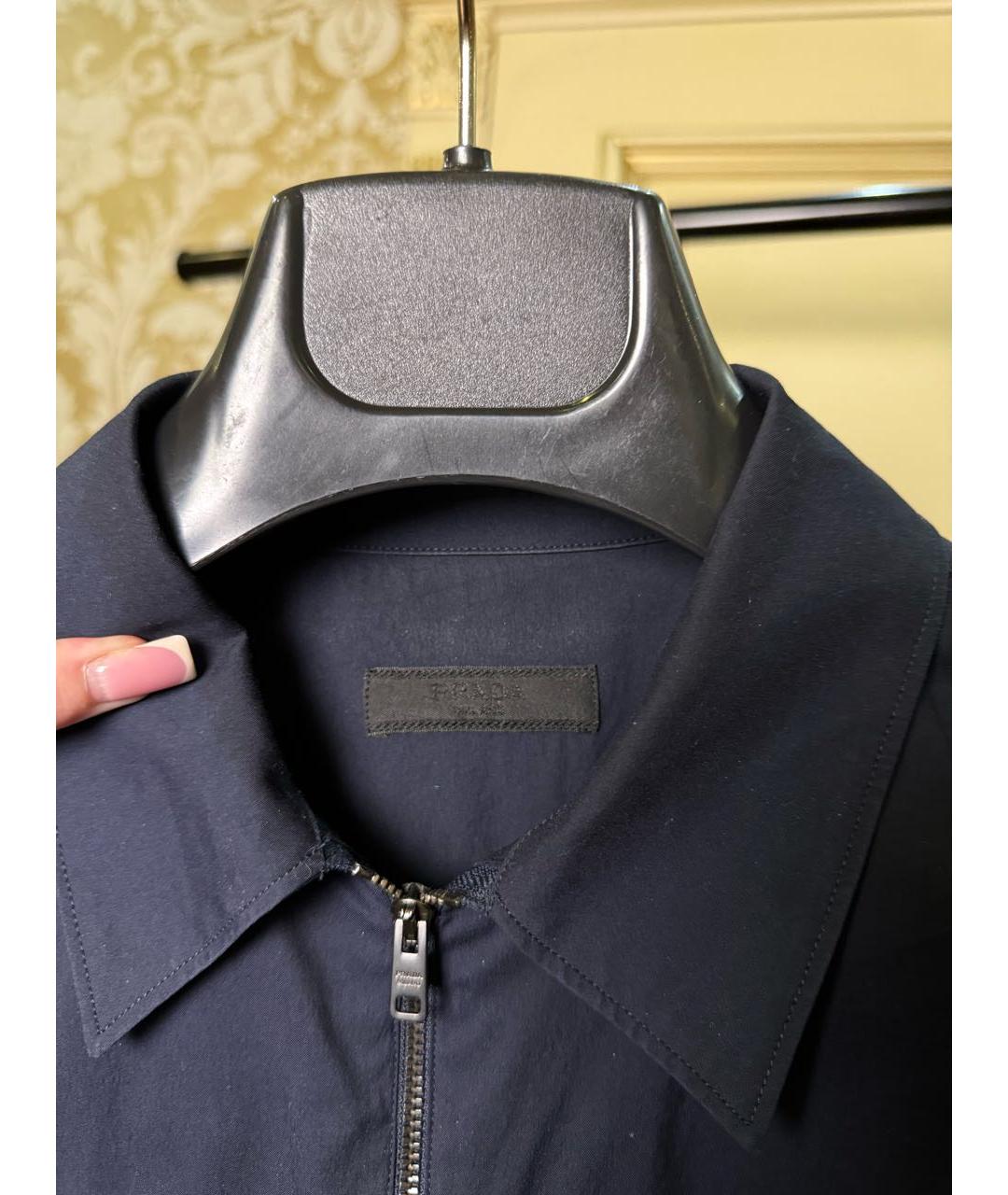 PRADA Темно-синяя классическая рубашка, фото 3