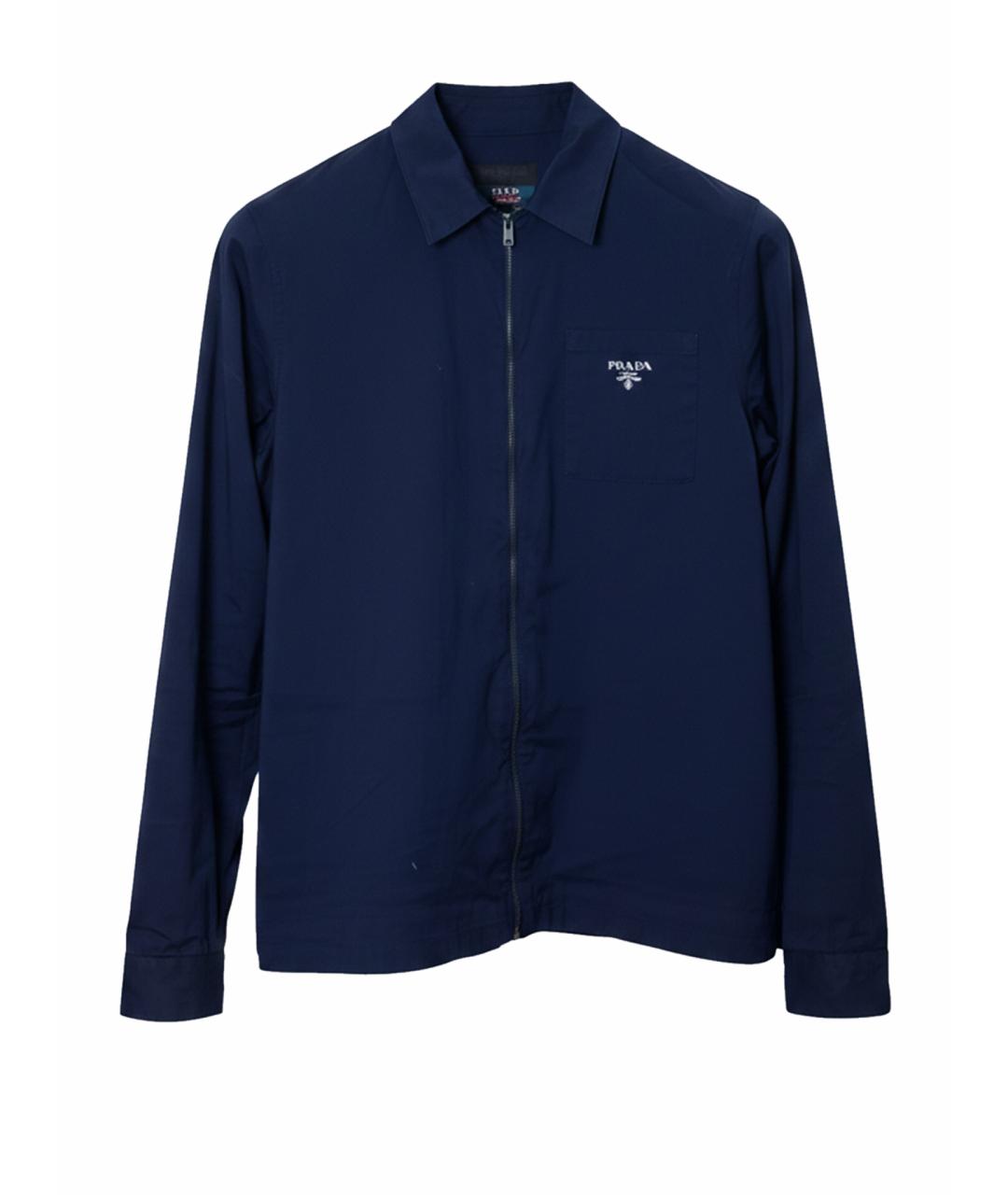 PRADA Темно-синяя классическая рубашка, фото 1