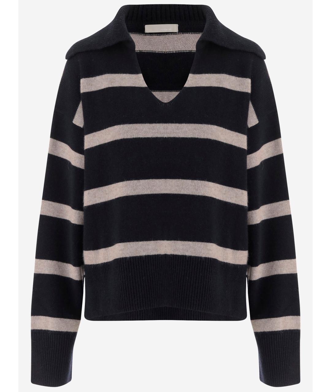 ALLUDE Черный шерстяной джемпер / свитер, фото 4