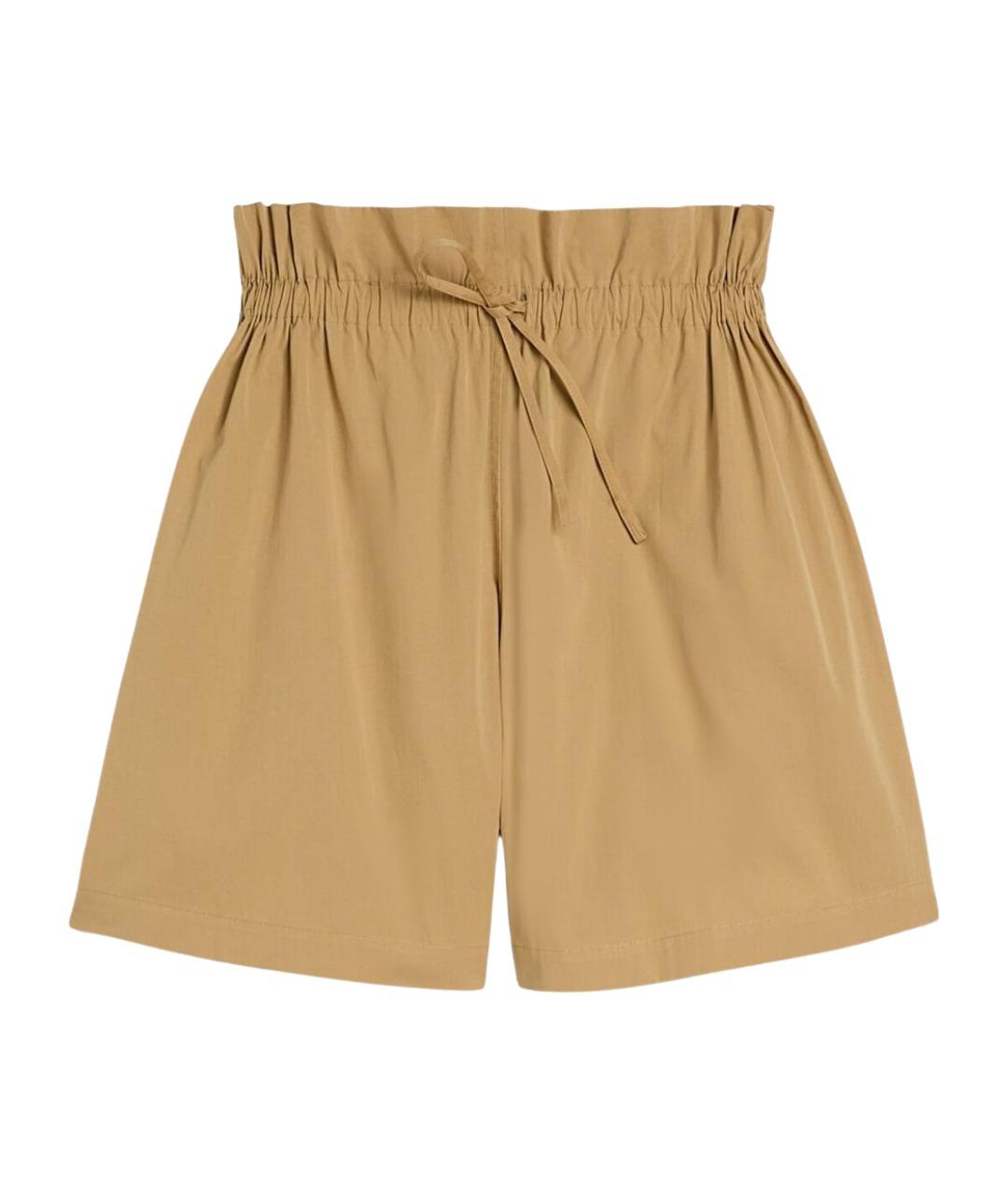 JIL SANDER Бежевые хлопковые прямые брюки, фото 1