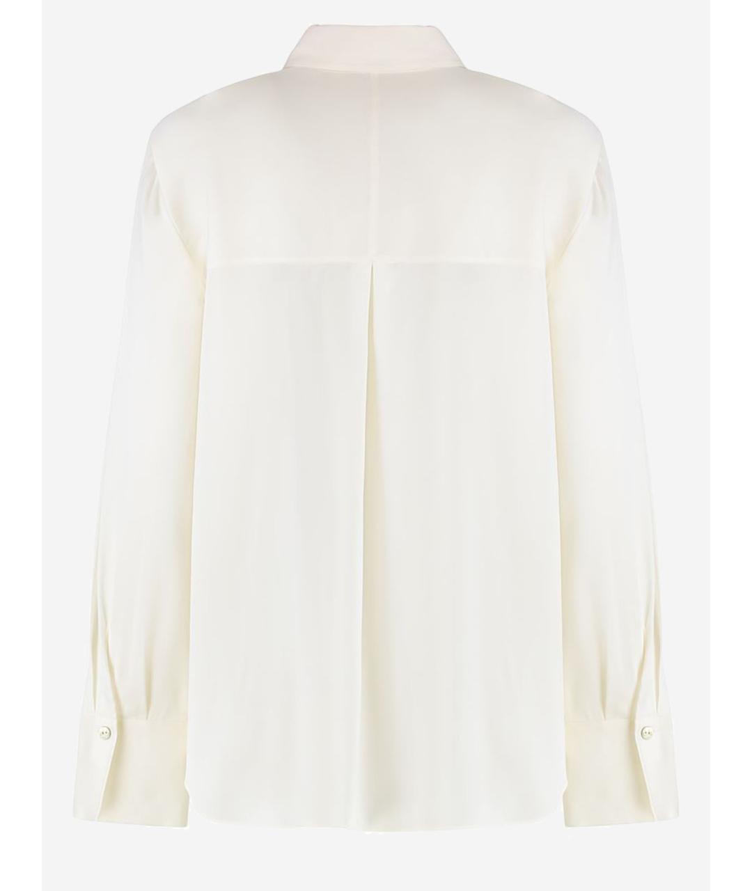 VINCE Белая шелковая рубашка, фото 2