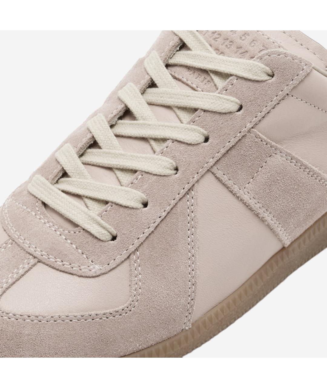 MAISON MARGIELA Розовые замшевые кроссовки, фото 4