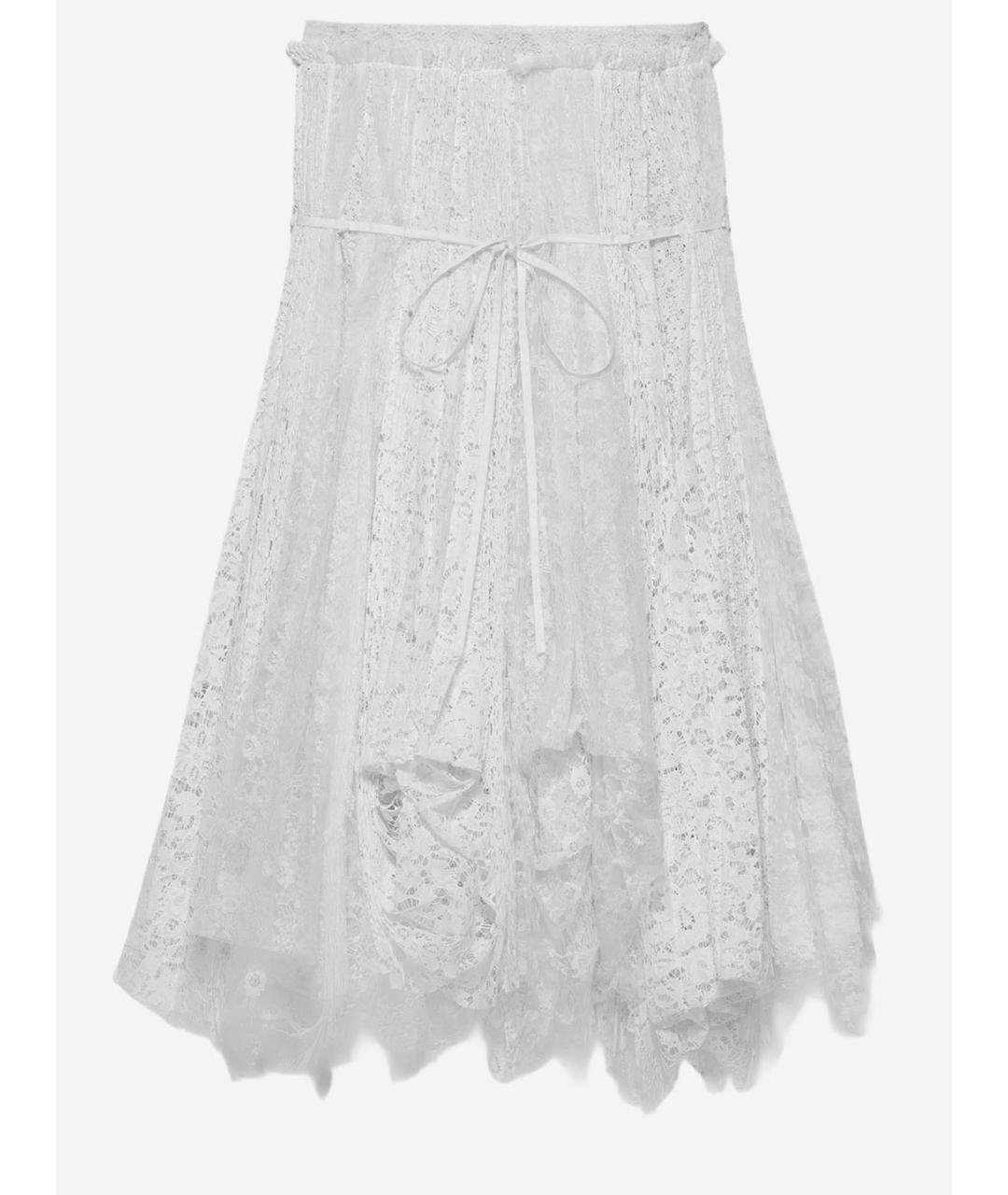 J.W.ANDERSON Белая полиэстеровая юбка миди, фото 4