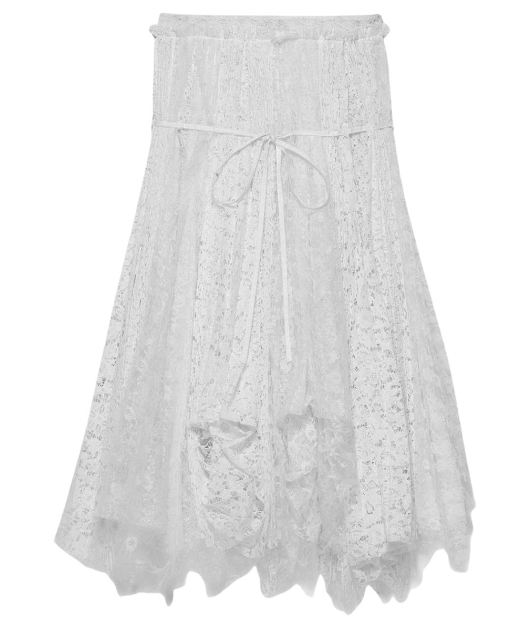 J.W.ANDERSON Белая полиэстеровая юбка миди, фото 1