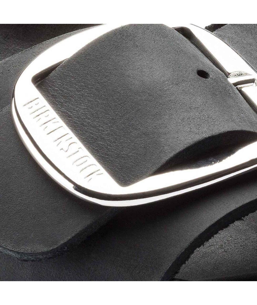 BIRKENSTOCK Черные кожаные сандалии, фото 5