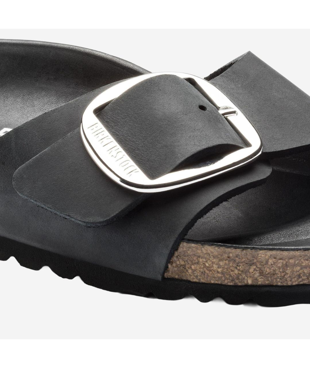 BIRKENSTOCK Черные кожаные сандалии, фото 8