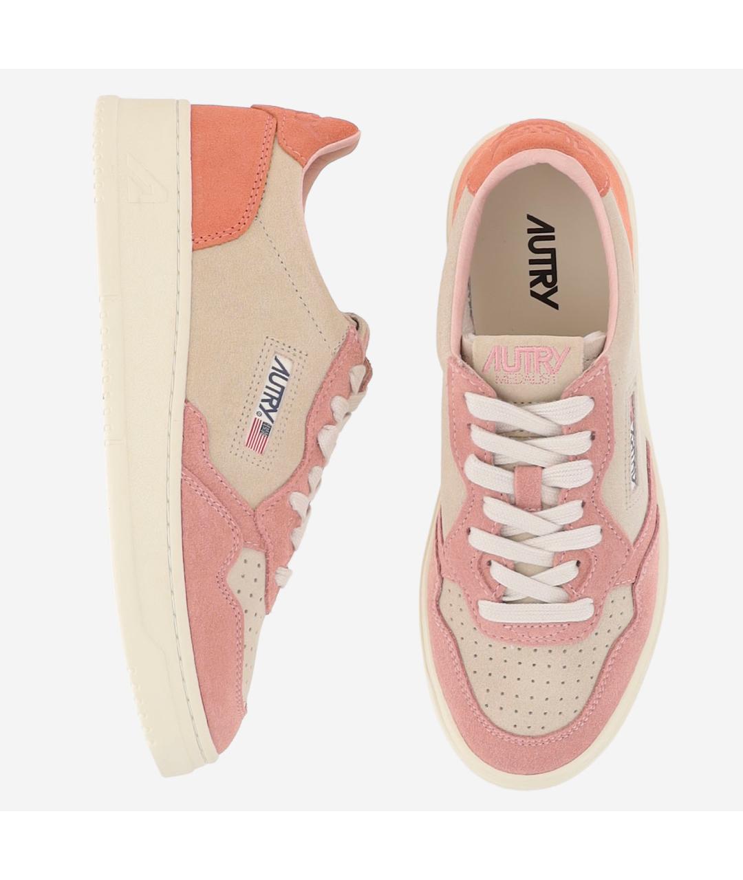 AUTRY Розовые кожаные кроссовки, фото 4