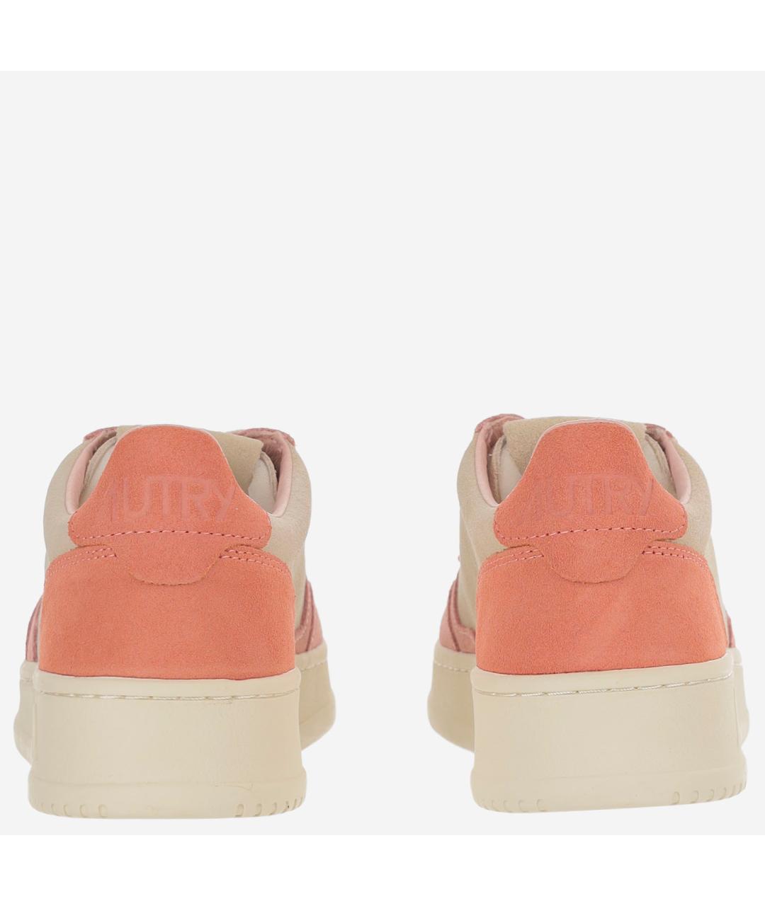 AUTRY Розовые кожаные кроссовки, фото 3