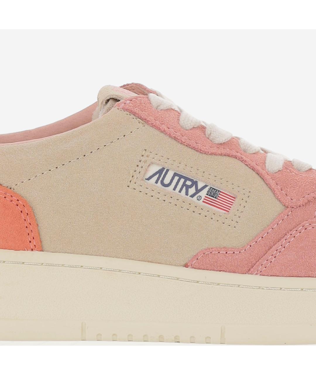 AUTRY Розовые кожаные кроссовки, фото 5