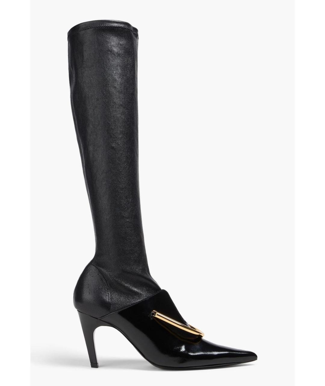 JIL SANDER Черные кожаные сапоги, фото 5