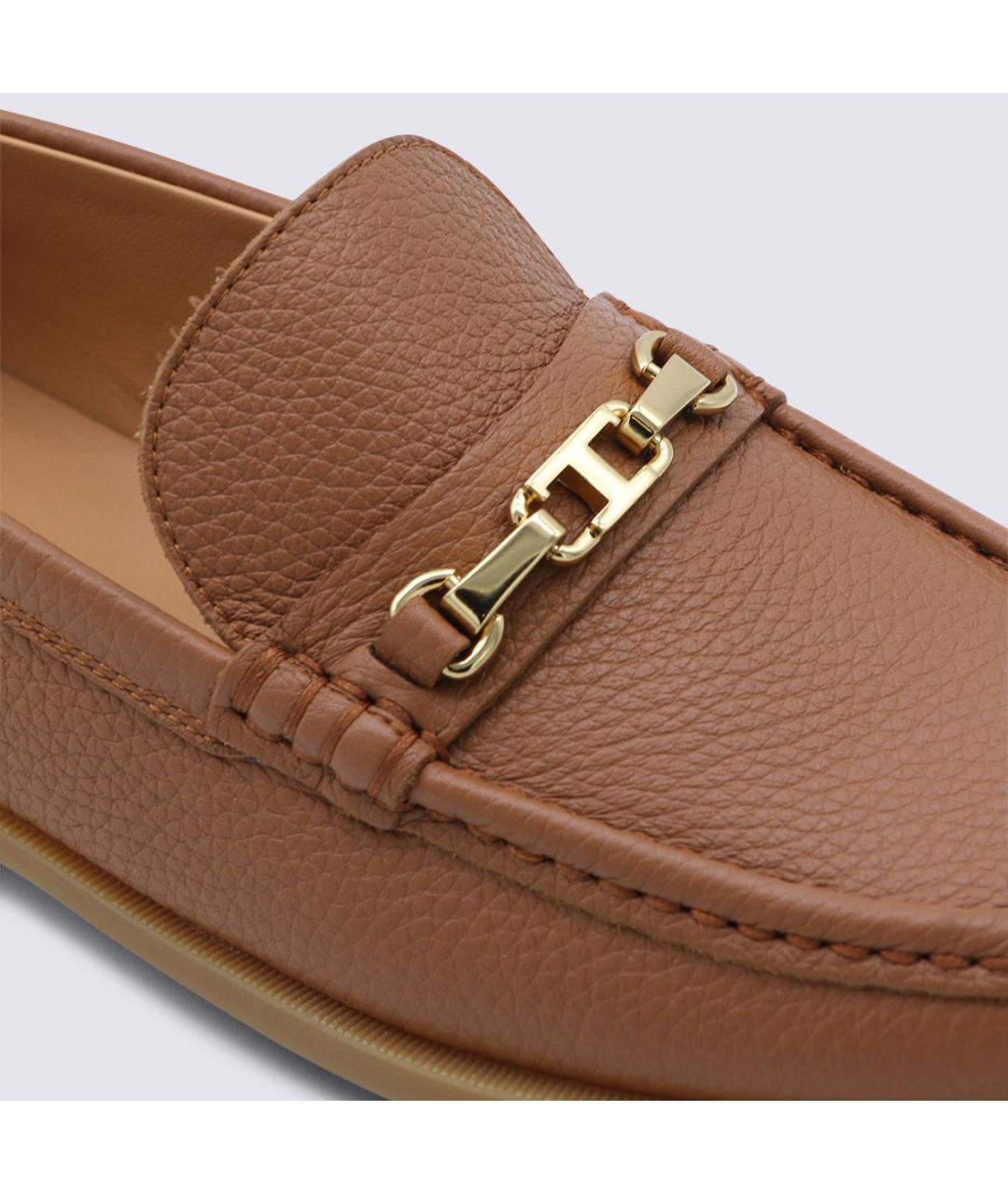 TOD'S Коричневые кожаные лоферы, фото 4