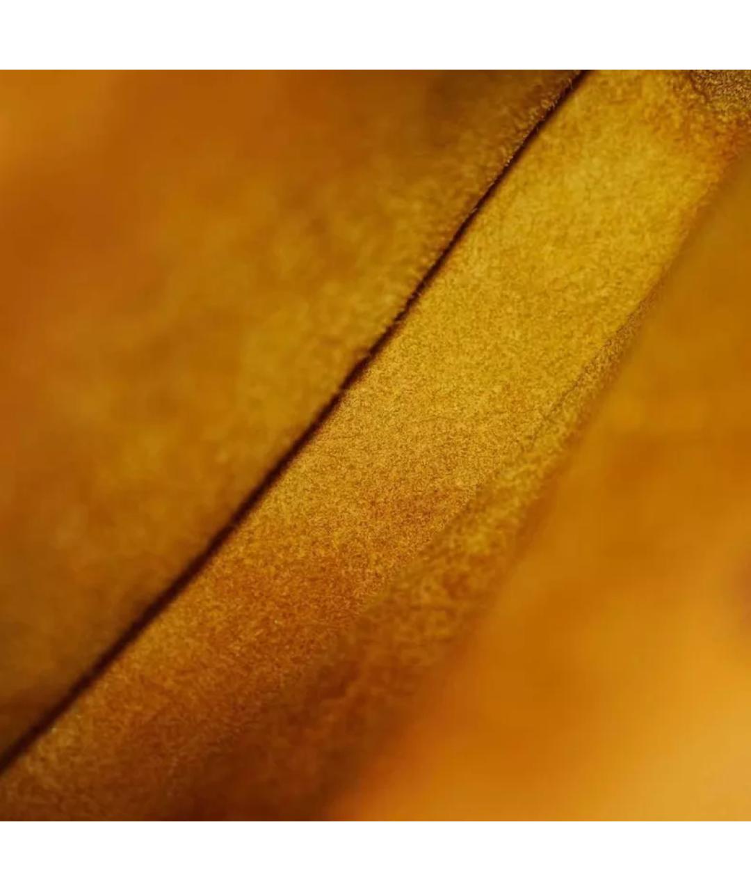 HERMES Коричневая кожаная сумка с короткими ручками, фото 8