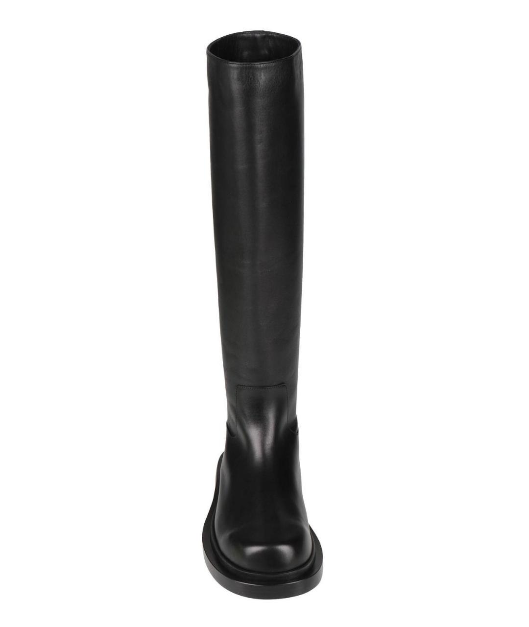 JIL SANDER Черные кожаные сапоги, фото 2