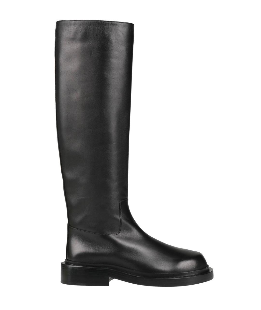 JIL SANDER Черные кожаные сапоги, фото 1